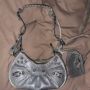 Rhinestone shoulder bag